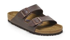 Birkenstock Arizona Soft Footbed Birko-Flor Regular Fit dark brown Unisex - Sandále Birkenstock - Hnedá - 451161-3.5 - Size: 3.5