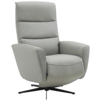 Livetastic RELAXAČNÉ KRESLO, textil, koža, sivá