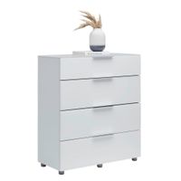 Voleo KOMODA, biela s vysokým leskom, 90/101/40,5 cm
