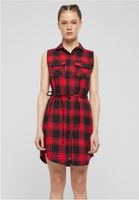 Women's long sleeveless shirt Gracey red/black