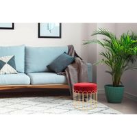 XXXL TABURET, kov, plast, textil, 40/39/40 cm