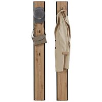 Voleo VEŠIAKOVÝ PANEL, čierna, dub artisan, 19,6/170/3 cm