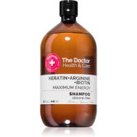 The Doctor Keratin + Arginine + Biotin Maximum Energy кератинов шампоан за подсилване и блясък на косата 946 мл.