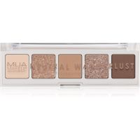 MUA Makeup Academy Professional 5 Shade Palette paletka očných tieňov odtieň Neutral Wanderlust 3,8 g