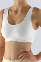 Podprsenkový top Gina 07005P - MikroBavlna Bílá L/XL