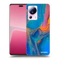 Silikónový čierny obal pre Xiaomi 13 Lite - Rainbow