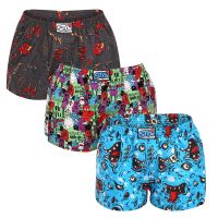 3PACK női bő szárú boxeralsó Styx art klasszikus gumipánt többszínű (3K14125) XL