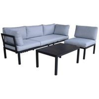 Ambia Garden TERASOVÁ SEDACIA SÚPRAVA kov, sklo, textil