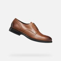 Light brown men's formal shoes Geox Barberigo - Men's