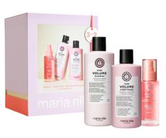 Darčeková sada pre objem a výživu jemných vlasov Maria Nila Pure Volume Holiday Box + darček zadarmo