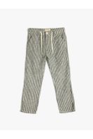 Koton Linen Trousers Tie Waist Pocket