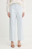 BOSS pantaloni wide leg pentru femei din bumbac cu elastan Tulotta