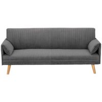 Livetastic ROZKLÁDACÍ POHOVKA, textil, šedá