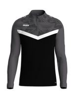 JAKO Sportska sweater majica  siva / crna / bijela