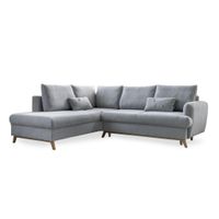 MID.YOU ROHOVÁ SEDAČKA, textil, světle šedá