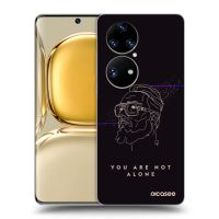 Silikónový prehľadný obal pre Huawei P50 - You are not alone