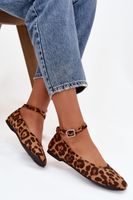 Baleriny damskie na ramiączkach Panterka Janelor