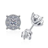 Olivie Stříbrné náušnice MOISSANITE 9369