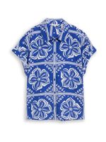 TOM TAILOR Bluza  plava / bijela