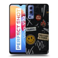 Silikónový čierny obal pre Vivo Y72 5G - STICKERS x TAGS