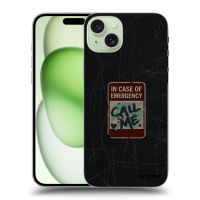 Silikónový prehľadný obal pre Apple iPhone 15 Plus - EMERGENCY