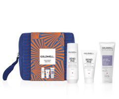 Cestovná sada pre hĺbkové posilnenie vlasov Goldwell Dualsenses Bond Pro Travel Set + kozmetická taštička zadarmo + darček zadarmo