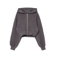 Cropp - Kratek pulover s kapuco - light grey