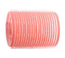 Natáčky na vlasy Duko Velcro pr.44 mm, 6 ks - samodržiace, ružové (15/2)