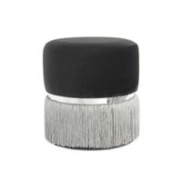 Kayoom TABURETKA, kov, textil, kompozitné drevo, 41/44,5/41 cm