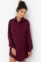 Noční košile Sensis Ivory - mušelín Vínově-červená L/XL