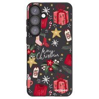 Silikónový čierny obal pre Samsung Galaxy S25+ 5G - Christmas