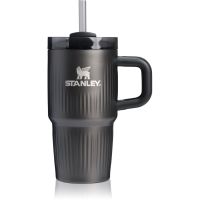 Stanley Quencher H2.O Fluted Tumbler термостакан із неіржавної сталі з трубочкою малий Black PVD 590 мл