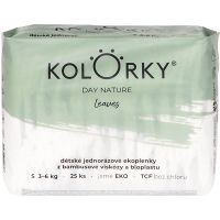 Kolorky Day Nature Bambus Leaves πάνες μιας χρήσης ECO μέγεθος S 3-6 Kg 25 τμχ