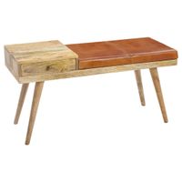 MID.YOU TABURETOVÁ LAVICE, dřevo, 100/52/38 cm