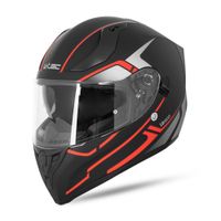 Integrální přilba W-TEC Vesco Black Matt-Corsa Red S (55-56)