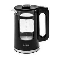 Huslog AK-02024H Rychlovarná konvice 1,7l černá sklo/plast