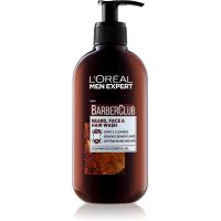 L’Oréal Paris Men Expert Barber Club Reinigungsgel für Bart, Gesicht und Haare 200 ml