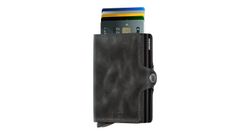 Secrid Twinwallet Vintage Black Unisex - Peňaženka Secrid - Čierna - TV-BLACK-One-size - Size: One size