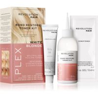 Revolution Haircare Plex Bond Restore Kit sada pre zvýraznenie farby vlasov odtieň White Blonde