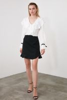 Trendyol Black Slit Detailed Skirt