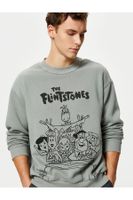 Koton Flintstones Crew Neck Sweat Comfort Fit Licensed Printed