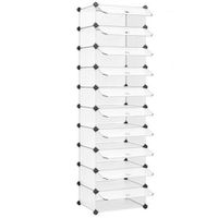 Boxxx REGÁL NA TOPÁNKY, biela, 43/173/31 cm