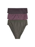 The Set Bikini donji dio  čokolada / bordo / crna / bijela