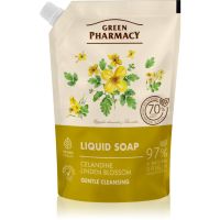 Green Pharmacy Celandine & Linden рідке мило для рук змінне наповнення 460 мл