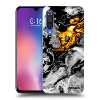 Silikónový čierny obal pre Xiaomi Mi 9 SE - Black Gold 2