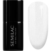 Semilac UV Hybrid Black & White gel lak za nohte odtenek 091 Glitter Milk 7 ml