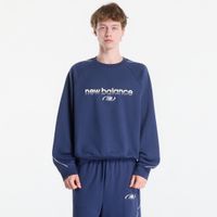 Φούτερ New Balance Trackside French Terry Crew Nb Navy M