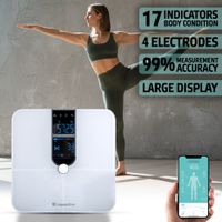 Chytrá osobní váha inSPORTline Syncale 100 bílá