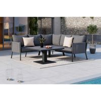 Ambia Garden TERASOVÁ SEDACIA SÚPRAVA 3-dielne, kov, textil