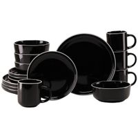 Creatable KOMBINOVANÝ SERVIS Nordic Gourmet Schwarz 16-dielne